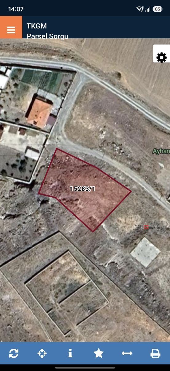 SARIMSAKLI'DA BARAJA YAKIN 1060 m² İMARLI SATILIK VİLLA ARSASI - Resim 1