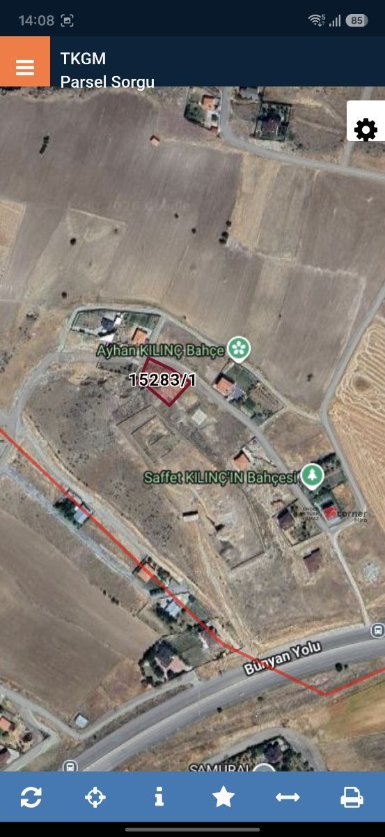 SARIMSAKLI'DA BARAJA YAKIN 1060 m² İMARLI SATILIK VİLLA ARSASI - Resim 2