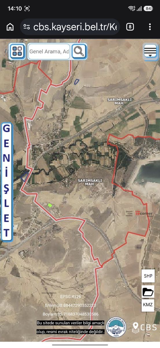 SARIMSAKLI'DA BARAJA YAKIN 1060 m² İMARLI SATILIK VİLLA ARSASI - Resim 6