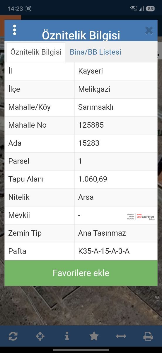 SARIMSAKLI'DA BARAJA YAKIN 1060 m² İMARLI SATILIK VİLLA ARSASI - Resim 7